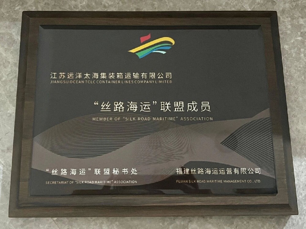 逐浪絲路，載譽(yù)前行！江蘇遠(yuǎn)洋太海公司獲“國(guó)家級(jí)”航線殊榮