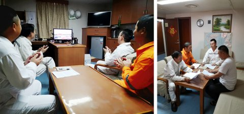 筑牢“浮動(dòng)國土”上的戰(zhàn)斗堡壘    泰州輪、福州輪黨支部召開專題組織生活會(huì)